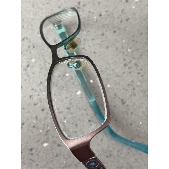 Converse Ripper Eyeglasses Frames ONLY 51-16-135 Brown/Teal full rim rectangle - Picture 13 of 16